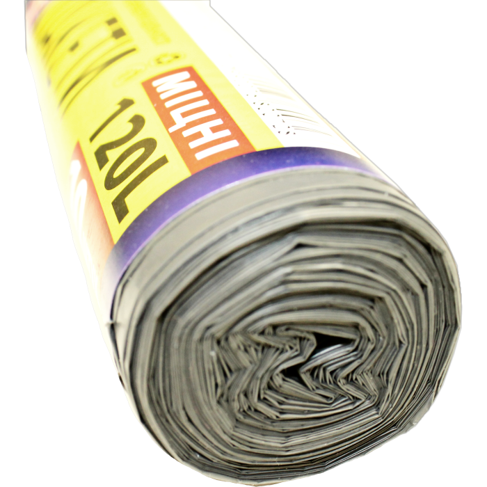Пакети сміттєві чорні підвищеної міцності Vivat 120л/10шт