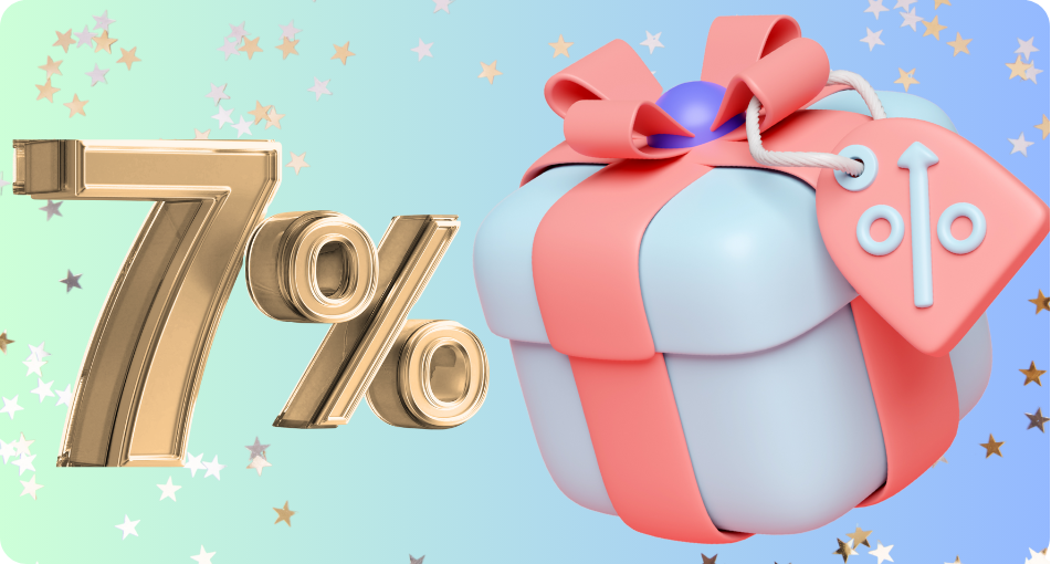 КУПОН на скидку на все товары -7%