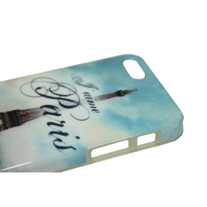Чохол на задню панель/Paris/Apple Iphone/гумовий/5/5s/SE