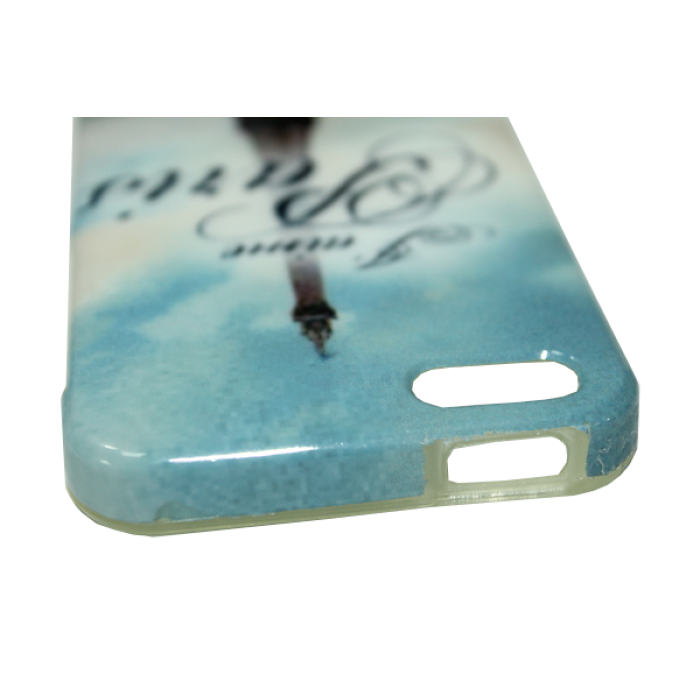 Чохол на задню панель/Paris/Apple Iphone/гумовий/5/5s/SE