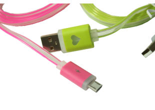 Кабель USB to micro USB с подсветкой по всей длине 1м