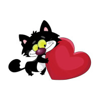 К534 I LOVE YOU Канва с рисунком для вышивания крестом