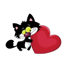 К534 I LOVE YOU Канва з малюнком для вишивання хрестом