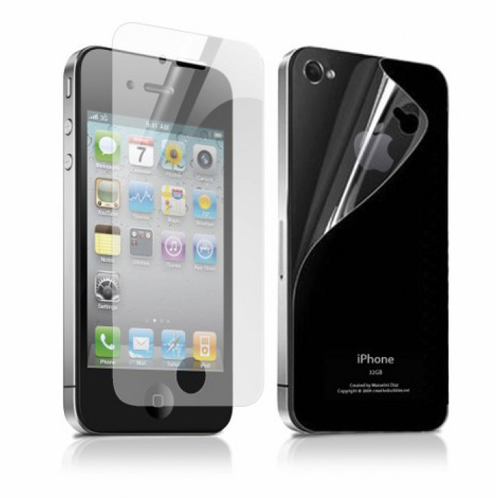 Плівка захисна для Iphone 4/4s на дисплей та задню панель 2 шт