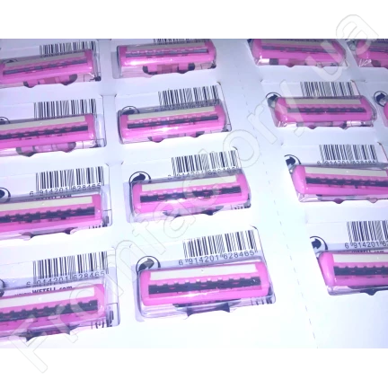Станки для бритья одноразовые пластмассовые розовые WETELL Profissional 24шт/11см