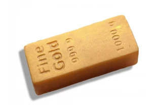 Мыло сувенирное ароматизированное "Слиток золота" 65г