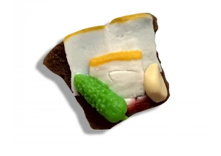 Мило сувенірне ароматизоване "Бутерброд із салом 3D" 85-90г
