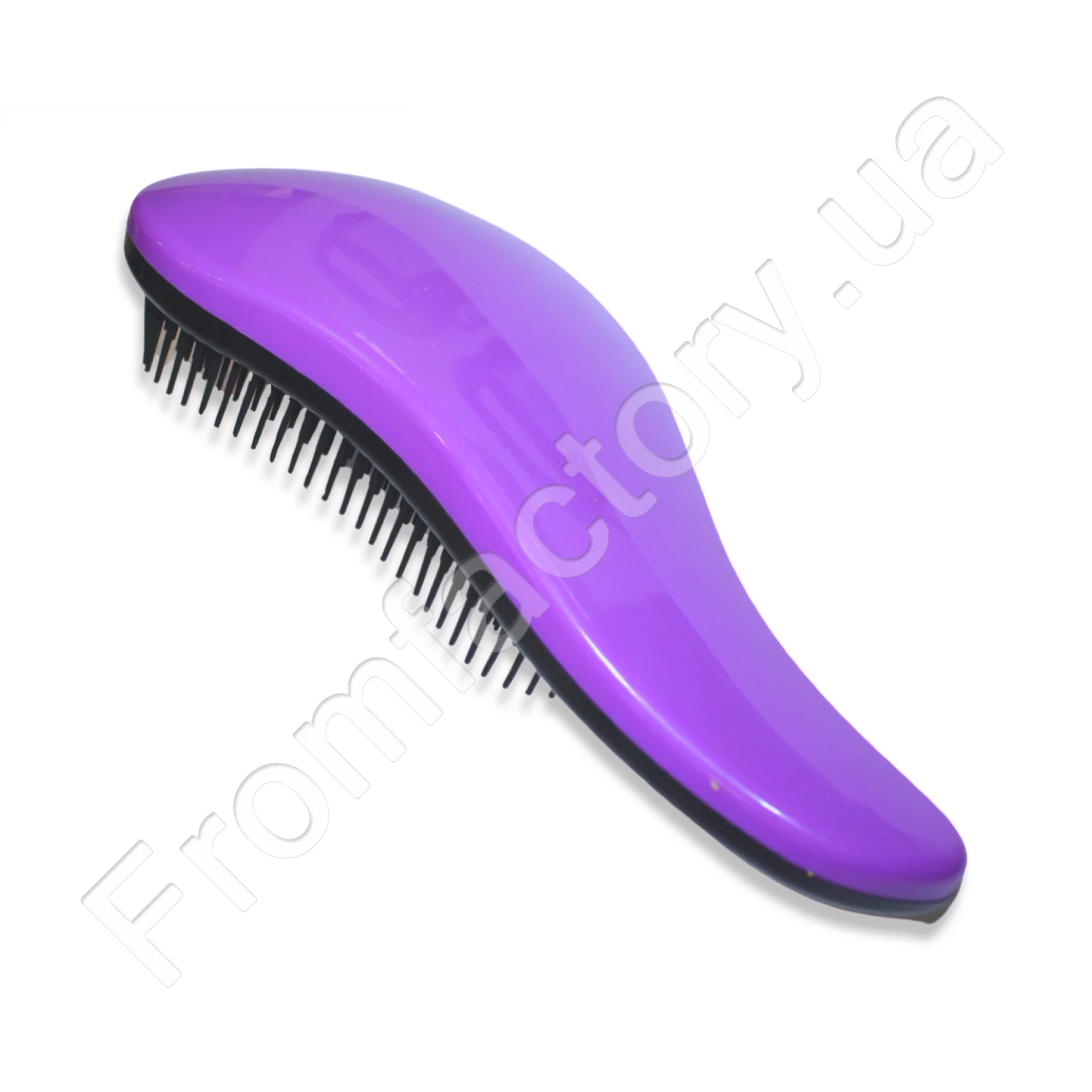 Расческа/массажка для волос большая с мягкими зубчиками матовая 19см
