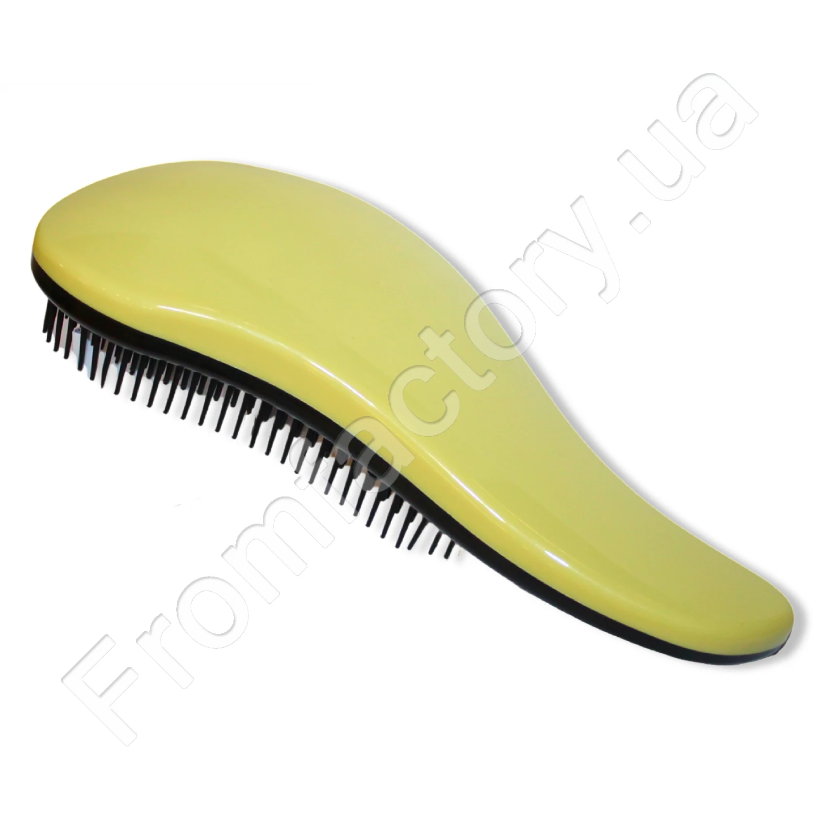 Расческа/массажка для волос большая с мягкими зубчиками матовая 19см