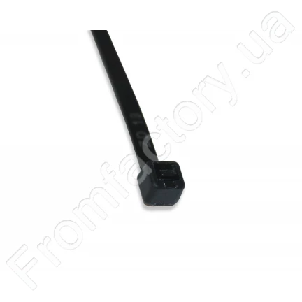 Стяжка/Хомут для кабеля пластиковый черный 3.6х200мм/1шт