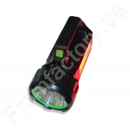 Фонарь HEL-T95 ручной переносной на солнечной батарее 7 режимов освещения PowerBank/USB/20см/8см/30Вт