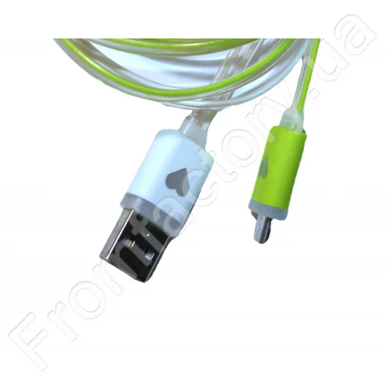 Кабель USB to micro USB з підсвічуванням по всій довжині 1м