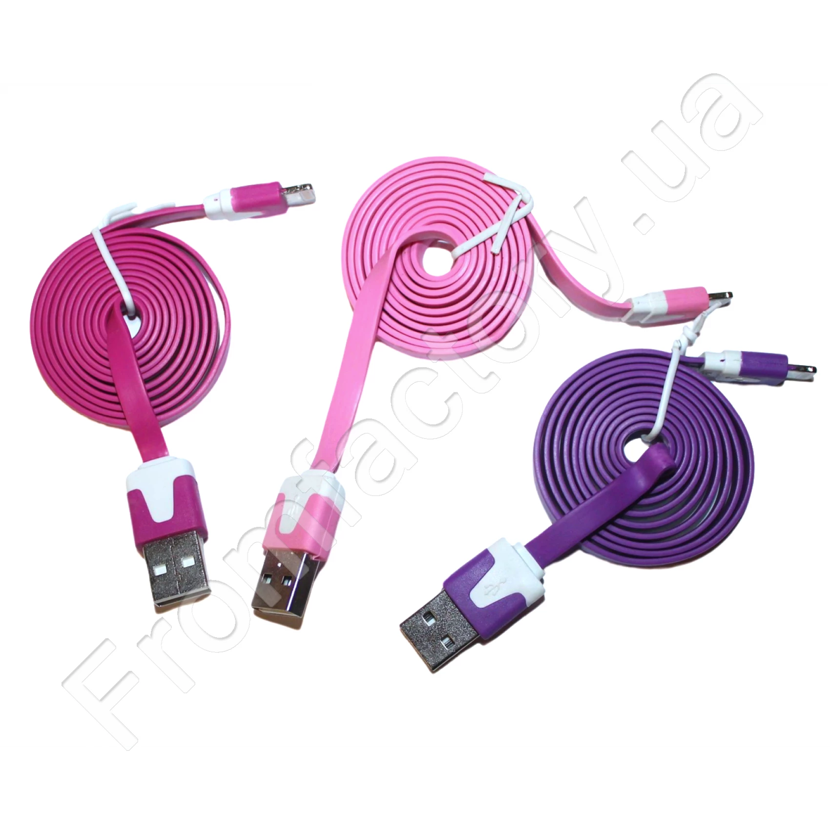 Кабель Lightning/USB різні кольори 1м
