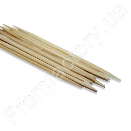 Зубочистки бамбукові двосторонні Ромашка 1 коробочка/≈120шт