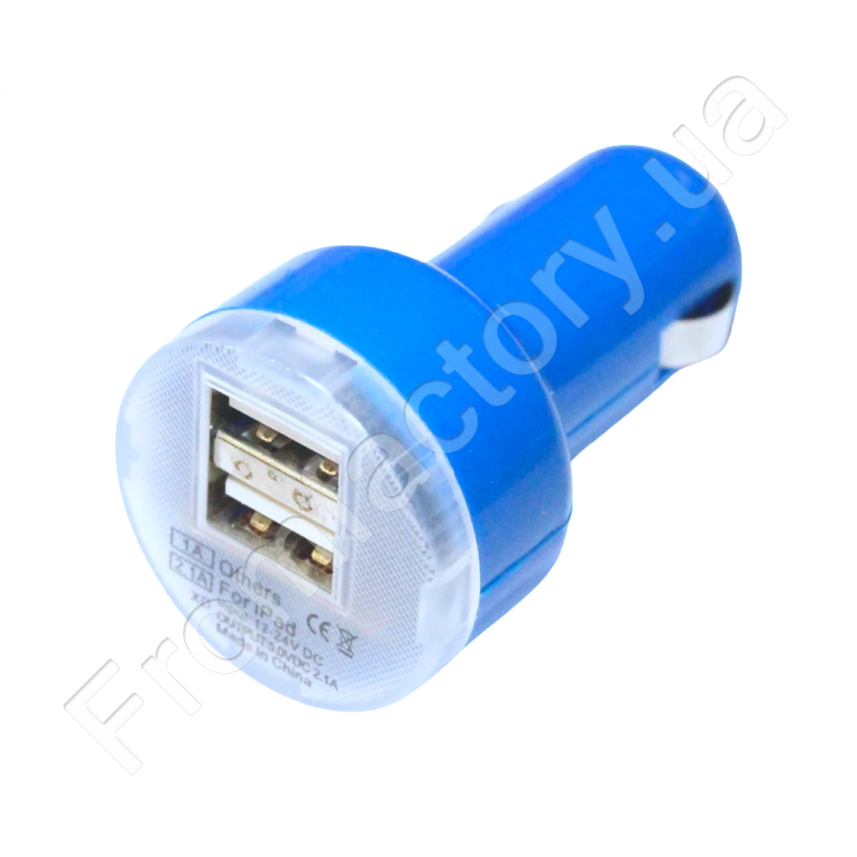 Зарядка автомобільна у прикурювач 2 USB/2.1A/1A