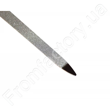 Пилочка манікюрна біла ручка з алмазним напиленням