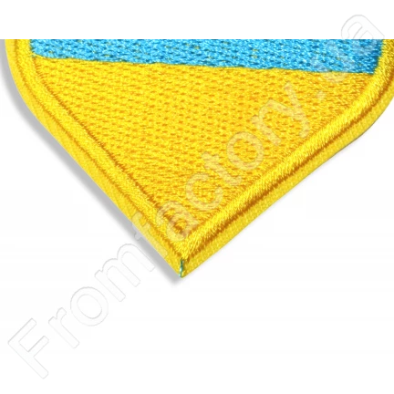 Аппликация для одежды нашивка Сердце Флаг Украины №2/6х6см
