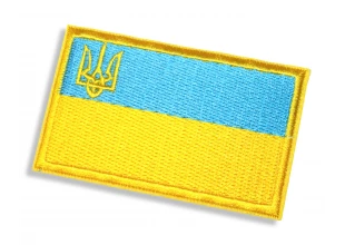 Аппликация для одежды нашивка Флаг  Украины №1/7.5х4.5см