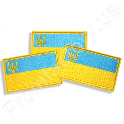 Аппликация для одежды нашивка Флаг  Украины №1/7.5х4.5см