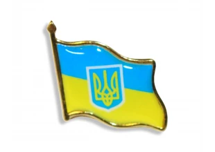 Значок UKRAINE 2х2см