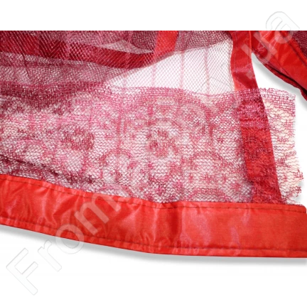 Антимоскітна сітка шторка на магнітах з липучками та декоративною накладкою 100х210см