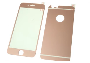 Скло захисне кольорове 2-х сторінка / iPhone 5/5s / SE / Рожевий