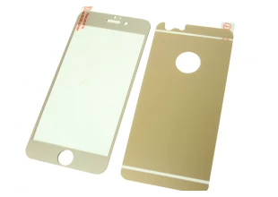 Стекло защитное цветное 2-х стор/IPhone 5/5s/SE/Золото