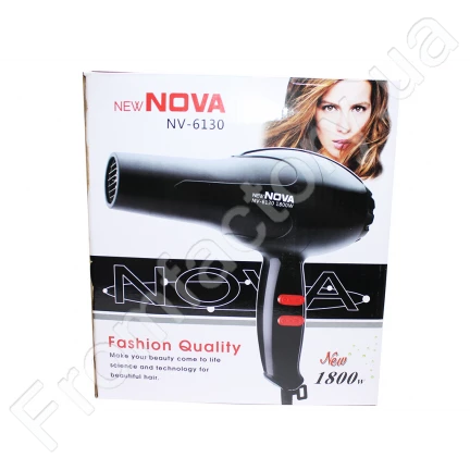 Фен для волосся 2 режими нагрівання та швидкості NOVA NV-6130 /1800W/23см/21см