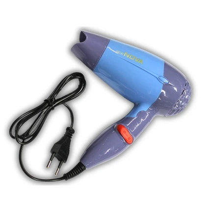 Фен дорожній розкладний для волосся з насадкою NOVA NV-662/1000W/13см/17см