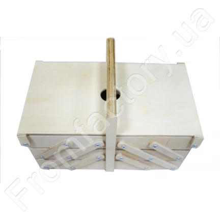 Шкатулка/органайзер деревянный с раскладным механизмом 5 отделений/36х20х18см