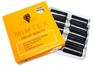 Нитки для бисера Mimitex черные 150D упаковка 10шт