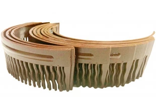 Гребінець для волосся пластмасовий коричневий 15 см
