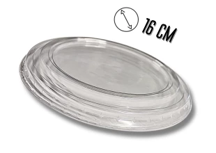 Кришка для одноразвого посуду пластикова 750мл/16см
