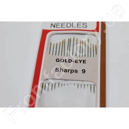 Иголки для ручного шитья с увеличенными ушками GOLD – EYE Embroidery 1/5/10игл