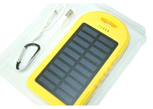 Power Bank Solar Переносний акумулятор на сонячній батареї зі світлодіодом 5000mAh