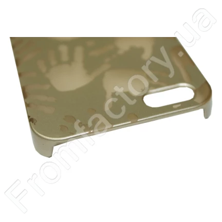 Чехол на заднюю панель Apple Iphone/пластиковый/Hands Gold/5/5s/SE