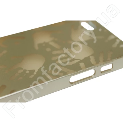 Чехол на заднюю панель Apple Iphone/пластиковый/Hands Gold/5/5s/SE