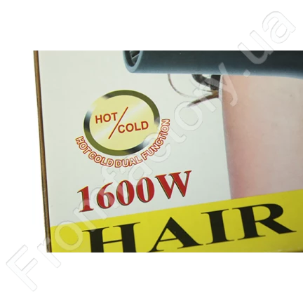 Фен для волос с насадкой 2 режима нагрева и скорости NOVA NV-2805 /1600W/23см/21см