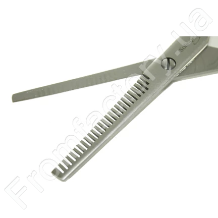 Ножиці перукарські філіювальні з пластиковою ручкою 15см