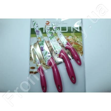 Кухонні ножі з дошкою набір 5 предметів