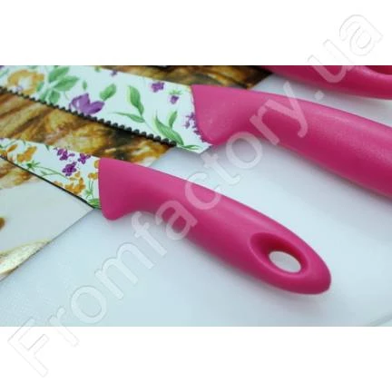 Ножи кухонные с доской набор 5 предметов