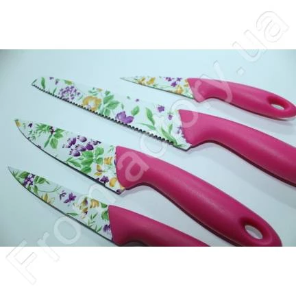 Кухонні ножі з дошкою набір 5 предметів